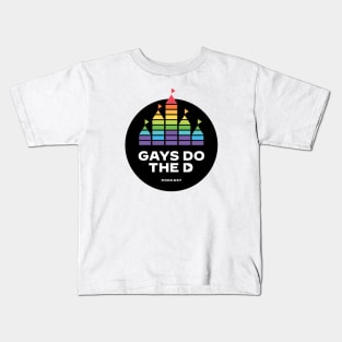 Gays Do the D Logo (Solid Circle) Kids T-Shirt